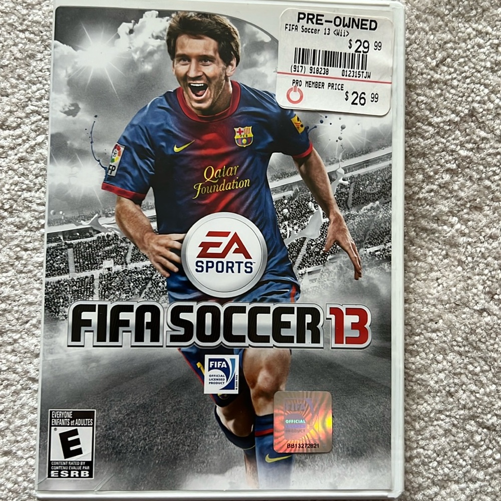 FIFA Soccer 13 Wii Game -used